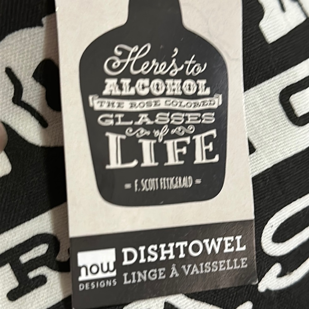 Dish Towel- Alcohol Themed